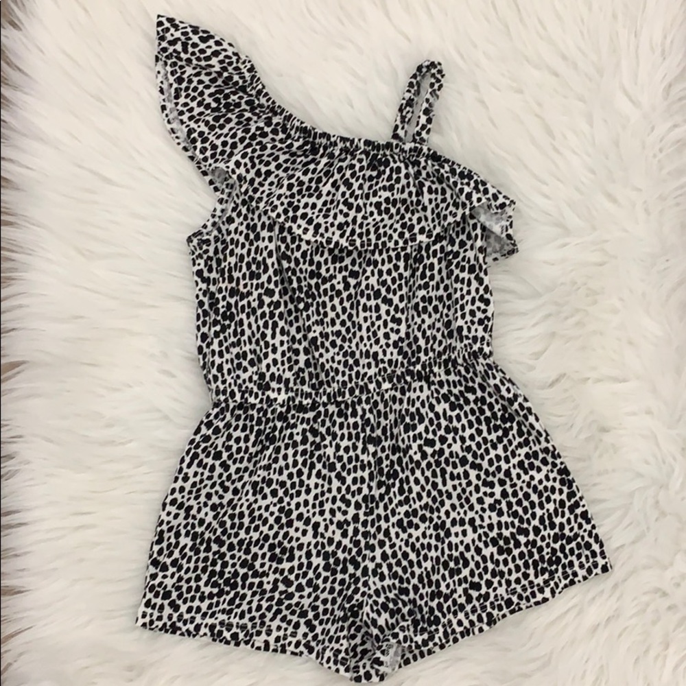 Toddler animal print sleeveless one piece jumper